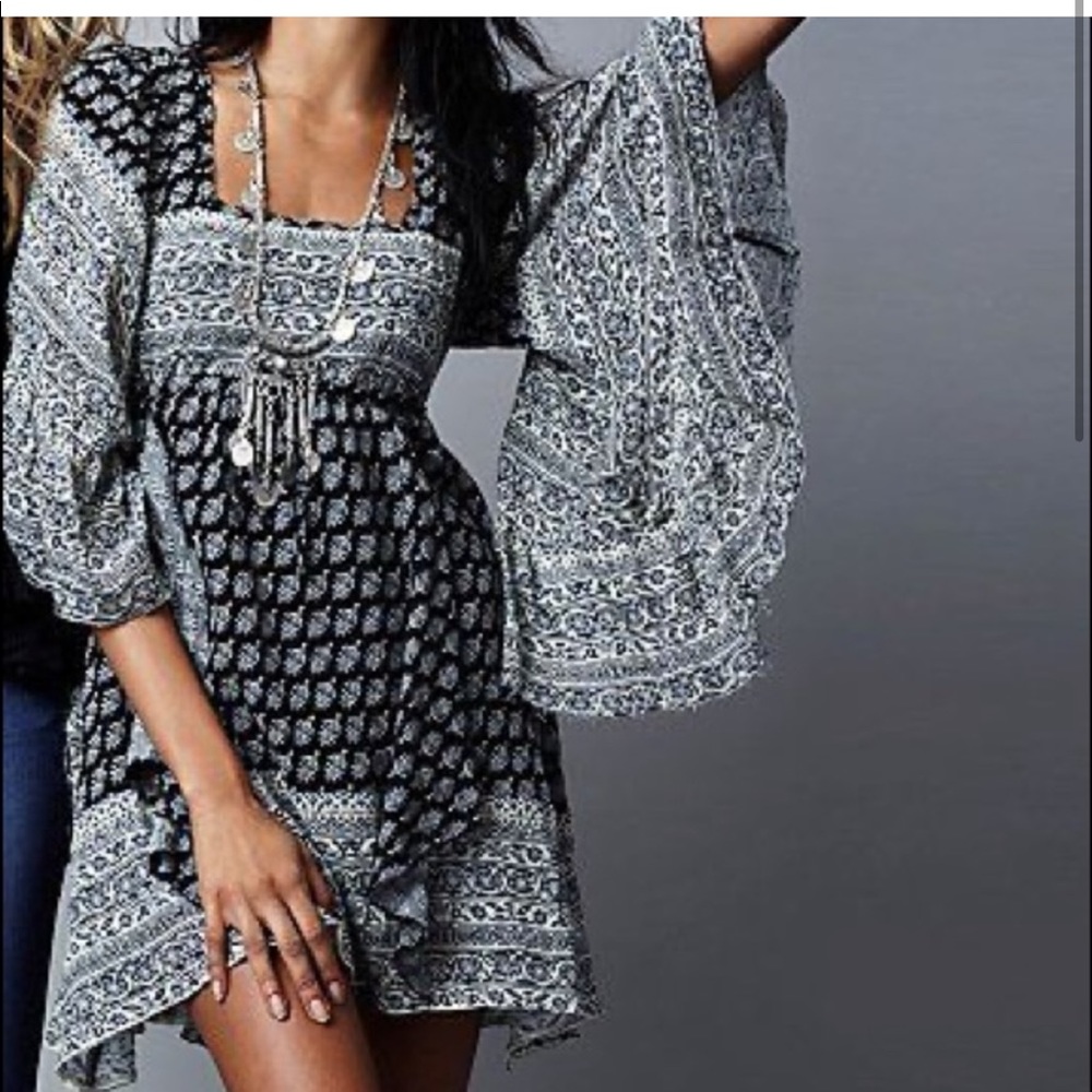 Free People Heart of Gold Mini Dress